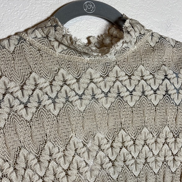 Free People Simone Lace Dress Size Small In Neutral Cream Tan - Picture 8 of 12